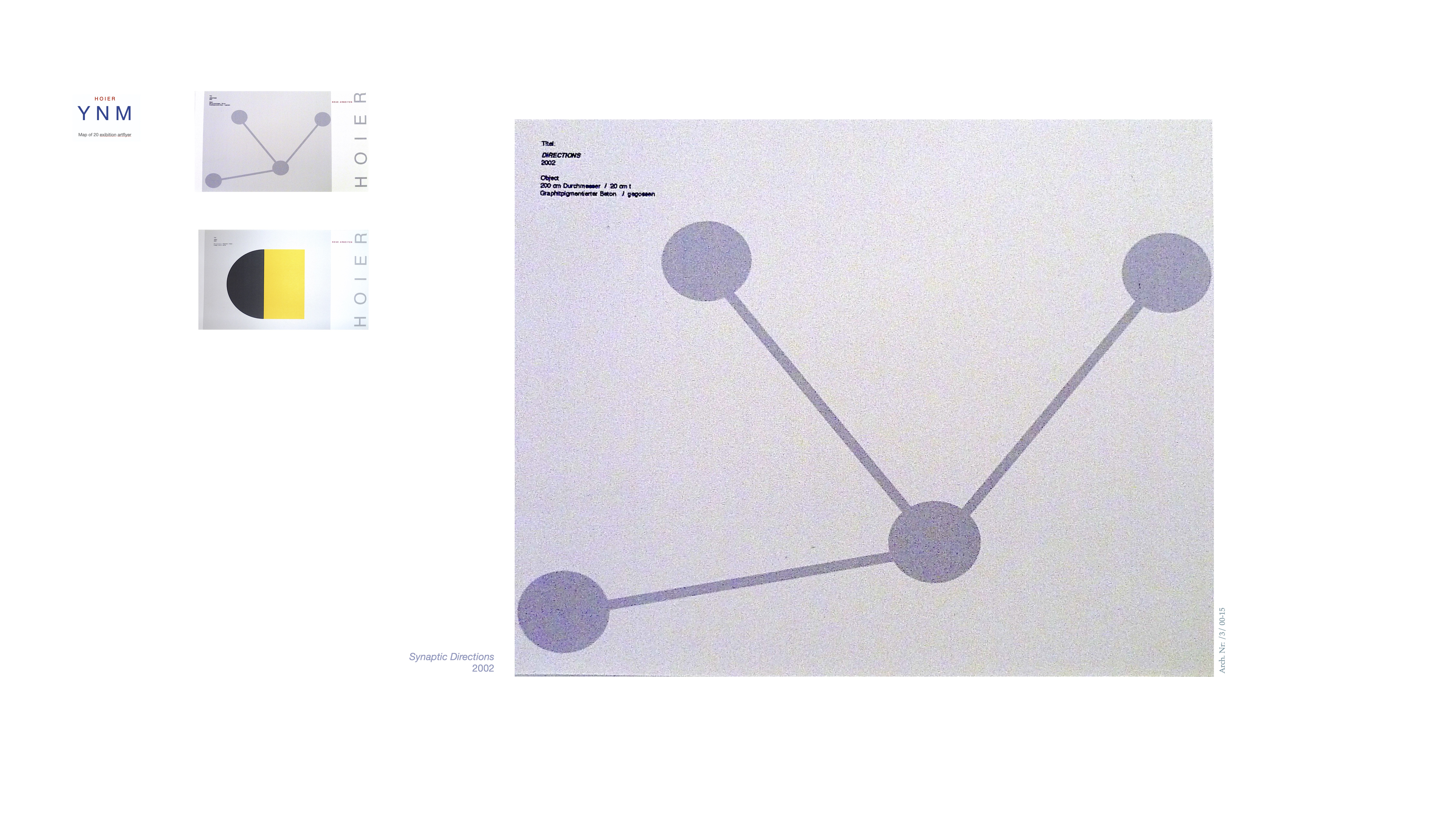 YNM / Heiner H. Hoier / Hoier.works / Synaptic Directions - 2002 - graphitpigmentierter Beton / gegossen