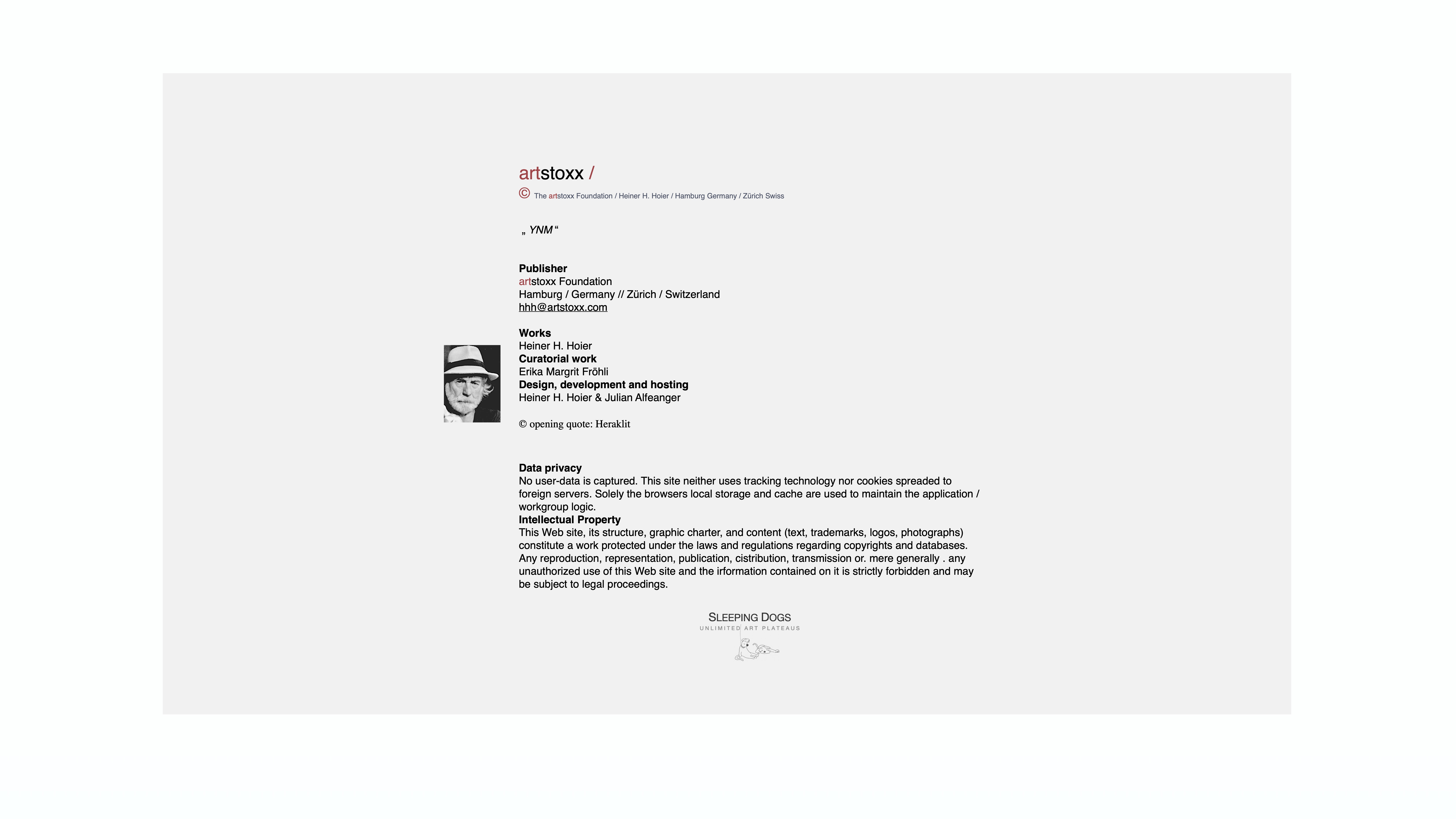 YNM / Heiner H. Hoier / Hoier.works / IMPRESSUM / IMPRINT